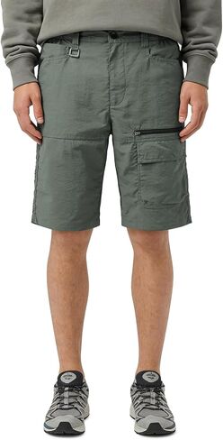 Men’s Nylon Cargo Shorts Flex Waist Multi-Pocket Lightweight Quick Dry Outdoor Hiking Travel Work Casual Summer in Saudi Arabia