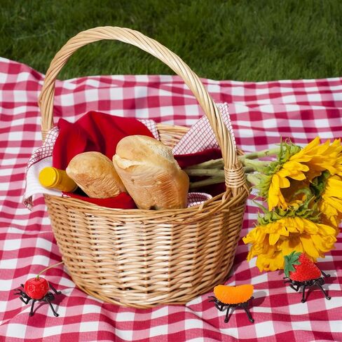 GlikCeil 3 Pcs Fake Ants Carrying Fruit Decor Summer Picnic Cookout BBQ Party Decoration Tiered Tray Decor for Spring Summer Picnic Favors in Kuwait