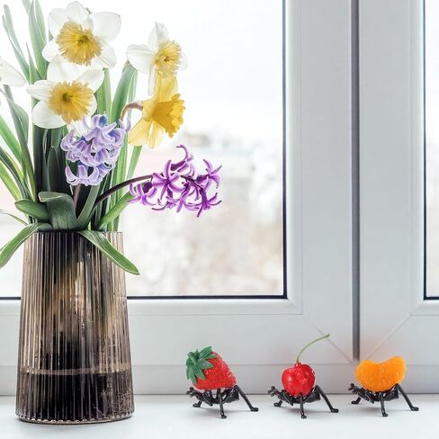 GlikCeil 3 Pcs Fake Ants Carrying Fruit Decor Summer Picnic Cookout BBQ Party Decoration Tiered Tray Decor for Spring Summer Picnic Favors in Kuwait