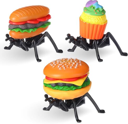 GlikCeil 3 Pcs Fake Ants Carrying Fruit Decor Summer Picnic Cookout BBQ Party Decoration Tiered Tray Decor for Spring Summer Picnic Favors in Kuwait
