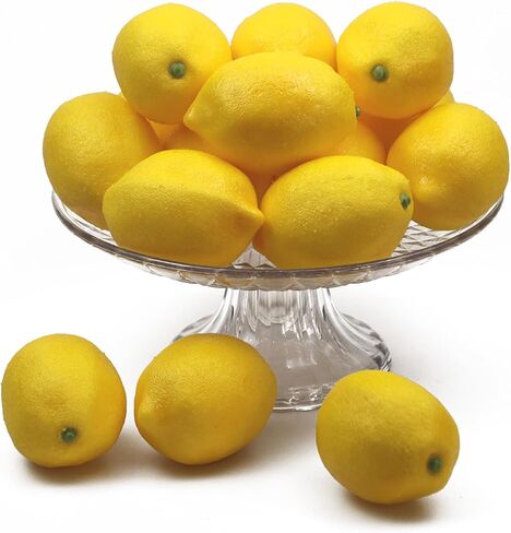 13 PCS Fake Limes Artificial Fruit Decor Fake Green Lemons Plastic Fruit Artificial Food for Display Faxu Lemon Limes Decorations for Home Kitchen Party Bowl Photography Prop(13 Green) in Saudi Arabia