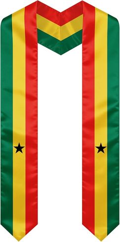 Ghana Graduation Sash Stole International Study Abroad Unisex Ghana Flag Graduation Scarf in Kuwait