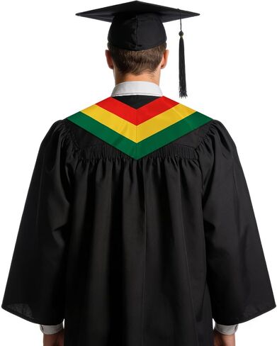 Ghana Graduation Sash Stole International Study Abroad Unisex Ghana Flag Graduation Scarf in Kuwait