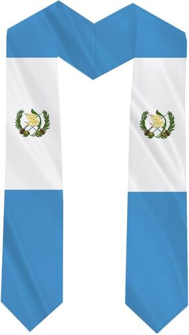 Guatemala Country Flag Graduation Stole Sash Double-Layer Ceremonial Scarf in Saudi Arabia