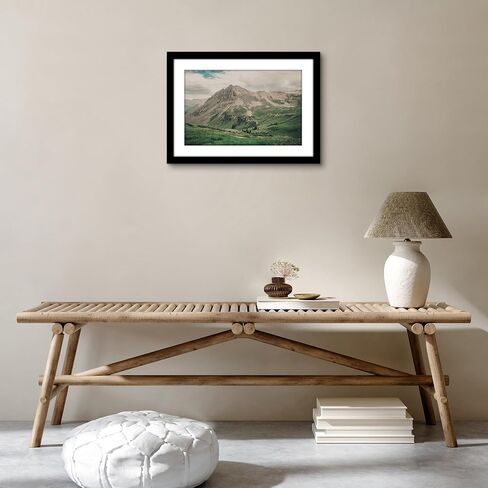 إطار صورة Americanflat مقاس 14x20 مع زجاج شبكي مصقول - يُستخدم كإطار مقاس 11x17 مع حصيرة أو عرض صورة مقاس 14x20 بدون حصيرة - مجموعة ملحمية - إطارات صور عريضة لعرض الحائط - أسود in Kuwait