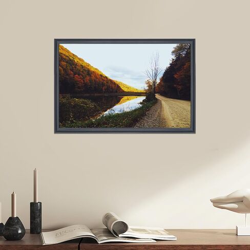 22x35 inch Picture Frame Solid Wood Black,Suitable for Panoramic Photo Frame, Posters,Painting,Group Photo,Puzzle (A23B2235) in Saudi Arabia