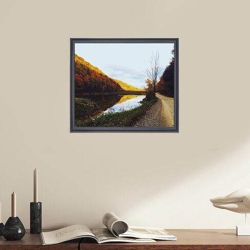 22x26 inch Picture Frame Solid Wood Black,Suitable for Panoramic Photo Frame, Posters,Painting,Group Photo,Puzzle (A23B2226) in Saudi Arabia