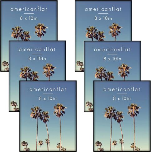 إطار صورة Americanflat تحميل أمامي مقاس 16 × 20 مع زجاج مقاوم للكسر - مجموعة من قطعتين - يُستخدم كإطار مقاس 11 × 14 مع حصيرة - مجموعة متروبوليتان - إطارات صور لعرض الحائط - أسود in Saudi Arabia