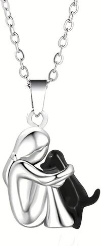 A puppy hug necklace, a gift for pet lovers, a warm companion, and a pendant to commemorate your beloved dog. in Kuwait