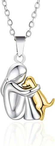 A puppy hug necklace, a gift for pet lovers, a warm companion, and a pendant to commemorate your beloved dog. in Kuwait