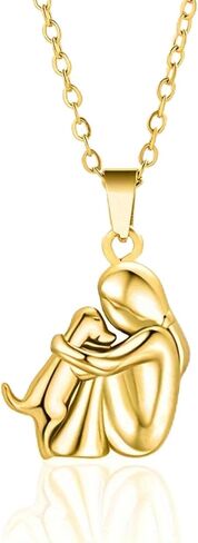 A puppy hug necklace, a gift for pet lovers, a warm companion, and a pendant to commemorate your beloved dog. in Kuwait