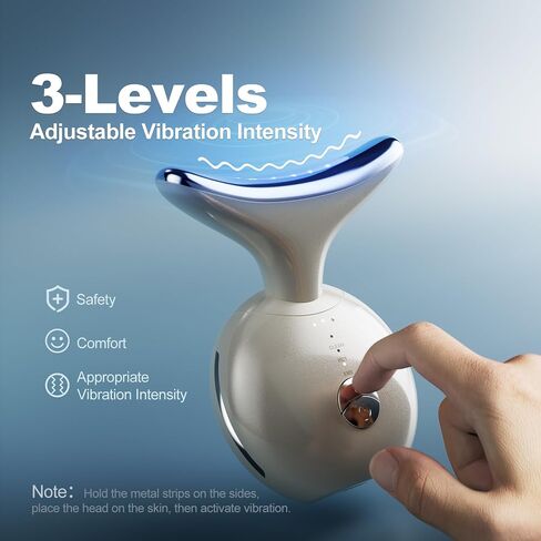 7 in 1 Face Massager Tool, Red Light Therapy for Face and Neck,Portable Face Lift Device, Neck Massager for Double Chin Reducer in Kuwait