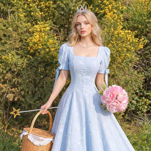 Princess Crown Accessories Set, Princess Costume Accessories with Crown Wand Clip On Earrings Princesses Dress Up for Women for Halloween Cosplay Birthday Party in Saudi Arabia