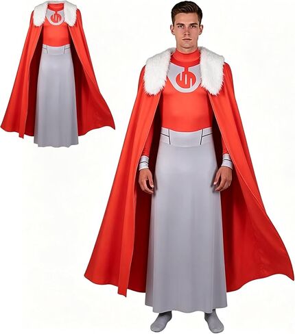 Thragg Costume Bodyduit for Adult Men Grand Regent Thragg Jumpsuit with Clock Halloween Cosplay Outfits in Saudi Arabia