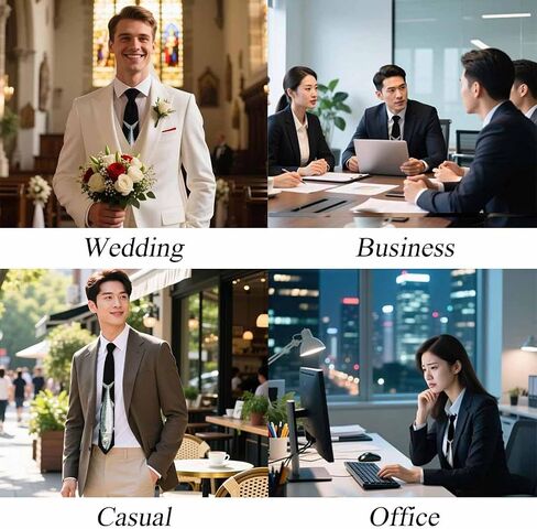 Ties for Men Novelty Neckties Classic,Men's Tie for Wedding Party Business Casual Gifts in Saudi Arabia