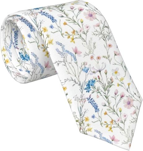 Mens Necktie Skinny Tie Cotton Floral Necktie Business And Wedding Ties For Men in Saudi Arabia