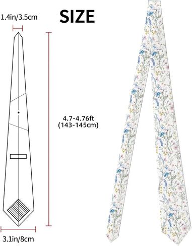 Mens Necktie Skinny Tie Cotton Floral Necktie Business And Wedding Ties For Men in Saudi Arabia