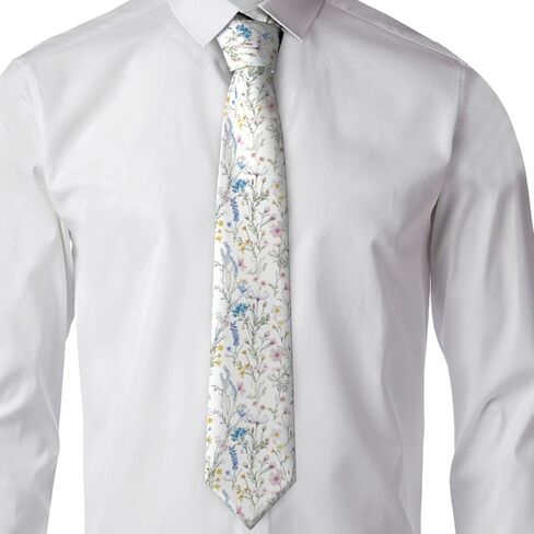 Mens Necktie Skinny Tie Cotton Floral Necktie Business And Wedding Ties For Men in Saudi Arabia