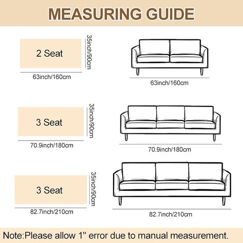 Waterproof Couch Covers for Dogs, Non Slip Sofa Covers Washable, Soft Plush Couch Protector for 3 Cushion, Furniture Slipcovers for Sectional, Pet Dog Bed Cover (Cream,35"x 71") in Saudi Arabia