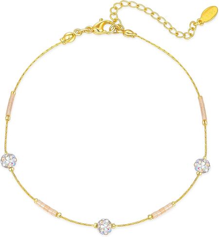 MDFUN Anklets for Women 316L Stainless Steel Dainty Summer Beach Vacation Foot Jewelry Waterproof & Tarnish-Free Adjustable Chain 18K Gold Plated Ankle Bracelet in Kuwait