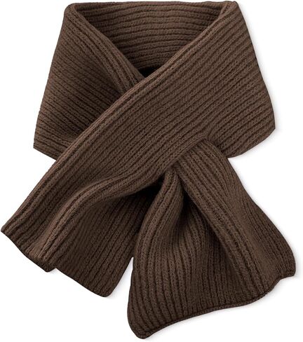 ORUIVO Effortless Knitted Wool Scarf with Thread - through Opening for Easy On and Off in Kuwait
