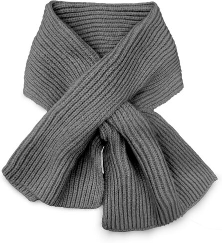 ORUIVO Effortless Knitted Wool Scarf with Thread - through Opening for Easy On and Off in Kuwait