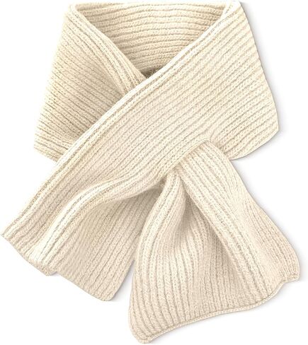 ORUIVO Effortless Knitted Wool Scarf with Thread - through Opening for Easy On and Off in Kuwait