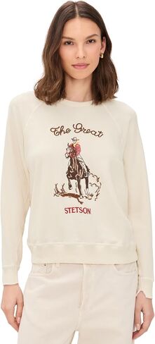 THE GREAT. Women's x Stetson The College Stetson Graphic Sweatshirt in Saudi Arabia