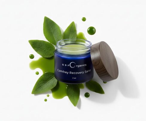 SSF Organics Comfrey Recovery Salve | Natural Relief and Healing | Made with Medicinal Plant Oils and Complexes | Soothe. Heal. Restore. 2 oz. in Kuwait