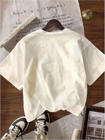 SweatyRocks Women's Tomato Graphic Crew Neck T Shirts Letter Print Short Sleeve Summer Casual Tees in Saudi Arabia