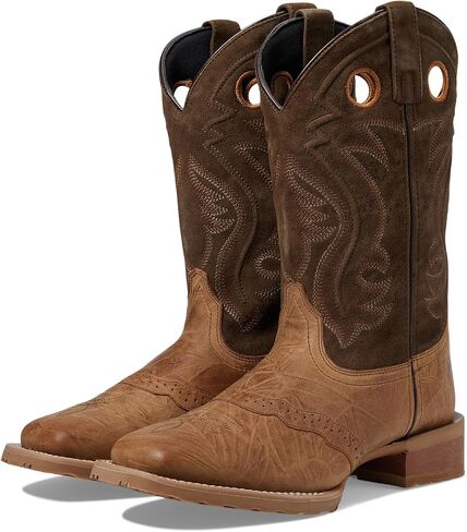 Laredo Mens Jennings Square Toe Casual Boots Mid Calf - Brown - Size 8 D in Saudi Arabia