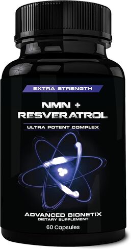 Advanced Bionetix NMN Resveratrol Betaine (TMG) Capsules – NAD⁺ Support Booster for Cellular Energy, Longevity, Metabolic Health Anti Aging Vitality, Advanced Formula Made in USA in Saudi Arabia