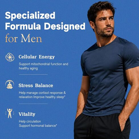 Totaria NAD+ Support for Men - NAD Trans-Resveratrol Supplement with CoQ10, PQQ, Magnesium,Ashwagandha – NMN & NMNH Alternative - Cell Energy & Vitality – 120 Capsules in Saudi Arabia