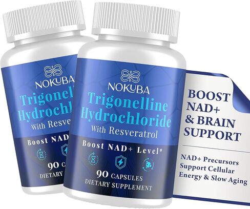 NMNH Strengthen Alternative with Trigonelline HCL 500mg & Resveratrol 100mg | NAD Supplement for Women & Men | Plant Extraction NAD+ Precursors for Energy Boost & Healthy Aging | 180 Capsules in Saudi Arabia