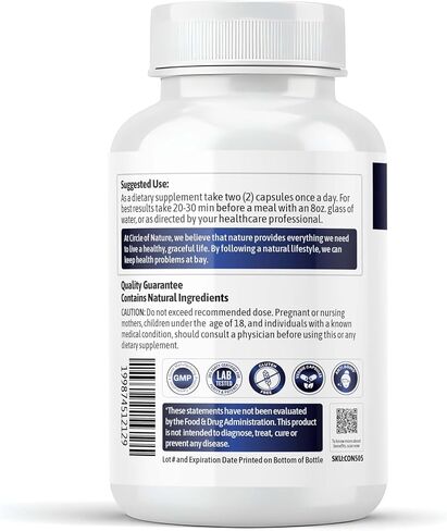 CIRCLE OF NATURE NAD+ Supplement Nicotinamide Riboside Chloride with Resveratrol, for Anti-Aging | Cellular Energy| Quercetin & Fenugreek 3rd Party Tested, 60 Capsules in Saudi Arabia