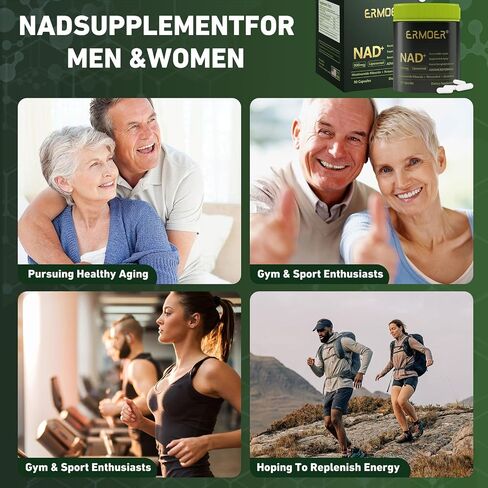 NAD Liposomal Nicotinamide Riboside with Resveratrol & Quercetin 900mg, NAD Resveratrol Supplement for Anti Aging, Energy, Antioxidant, Focus (90 Count) in Kuwait