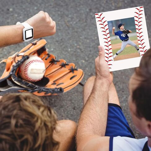 Denylo pro 2 Pcs Baseball Picture Frame 4x6 Inch Baseball Tabletop Picture Frame Sports Theme Photo Frame Wood Frame Gifts for Fathers Day Team Player Women Men Athletes in Kuwait