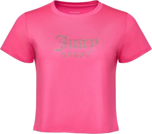 Juicy Couture Women's Cap Sleeve Crop Top Shirts – Athletic Workout, Gym, Yoga & Everyday Activewear in Kuwait