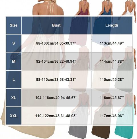 Sundresses for Women Backless Sleeveless Spaghetti Strap Holiday Maxi Dress Summer Beach Vacation Dresses in Kuwait