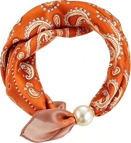 Scarf Necklace with Charm for Women Leopard Bandana Necklace with Charms Chunky 14K Gold Plated Heart Pendant in Saudi Arabia