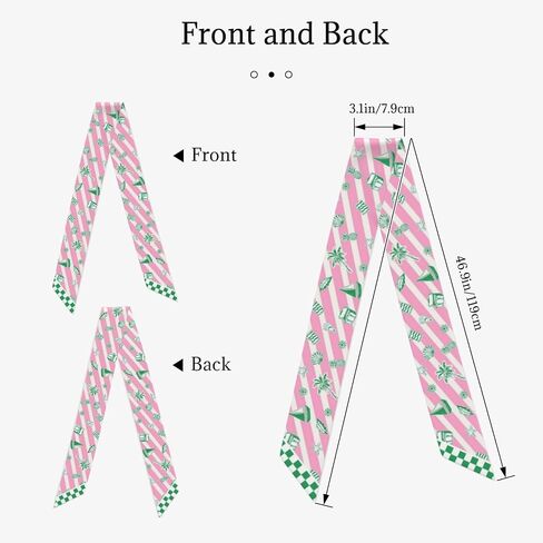 Summer Fashion Purse Scarf for Women Long Thin Neck Scarves Versatile Head Hair Band Handbag Handle Wrap in Kuwait