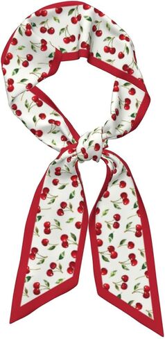 Summer Fashion Purse Scarf for Women Long Thin Neck Scarves Versatile Head Hair Band Handbag Handle Wrap in Kuwait