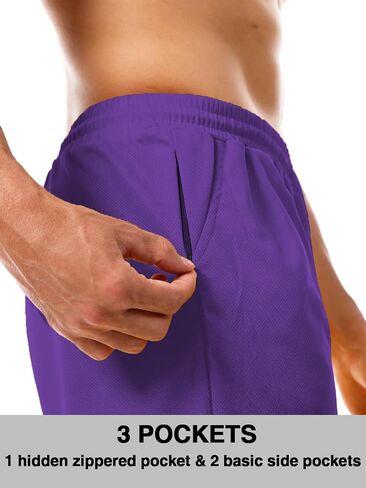 Aolesy Men's Basketball Shorts 7"/9" Athletic Gym Shorts with Zipper Pockets Lightweigh Quick Dry Mesh Workout Shorts in Saudi Arabia
