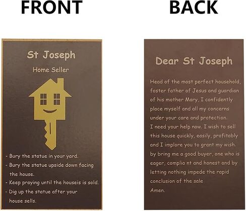St Joseph Statue for Selling House Set of 2 with Instruction Cards in Kuwait