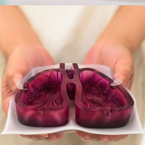 Creative Human Lung Shape Ashtray Resin Craft, Smooth Texture Holder for Outdoor Patio, Art Enthusiast Gift in Saudi Arabia
