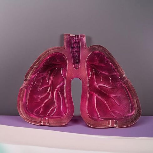 Creative Human Lung Shape Ashtray Resin Craft, Smooth Texture Holder for Outdoor Patio, Art Enthusiast Gift in Saudi Arabia