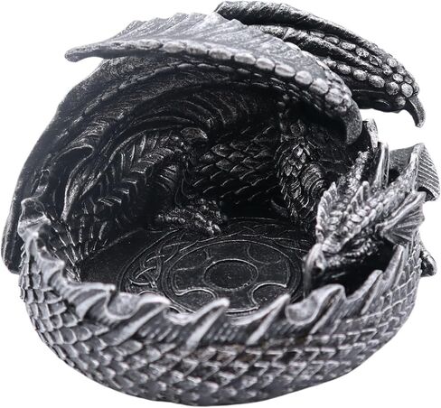 Sleeping Dragon Ashtray, Gothic Dark Fantasy Decor Acccessory for Home in Saudi Arabia