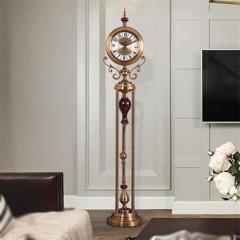 Floor Clock Vertical Ornaments European Villa Decoration Station Model Pendulum Seat in Kuwait
