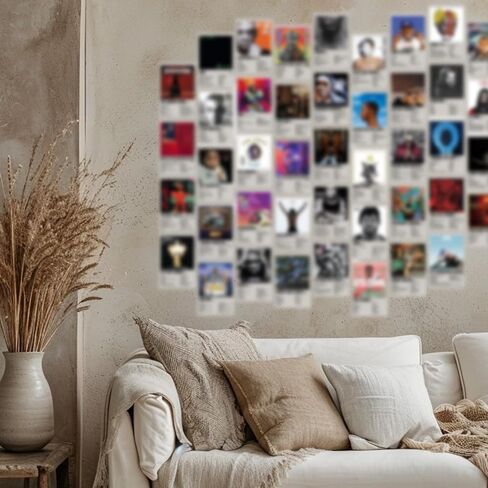 KINYEYE Rappers Album Cover Posters, Retro Rappers Music Posters Wall Collage Kit for Teen Bedroom Decor | 4"x 6", 50PCS Unframed in Saudi Arabia