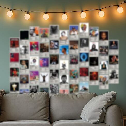 KINYEYE Rappers Album Cover Posters, Retro Rappers Music Posters Wall Collage Kit for Teen Bedroom Decor | 4"x 6", 50PCS Unframed in Saudi Arabia